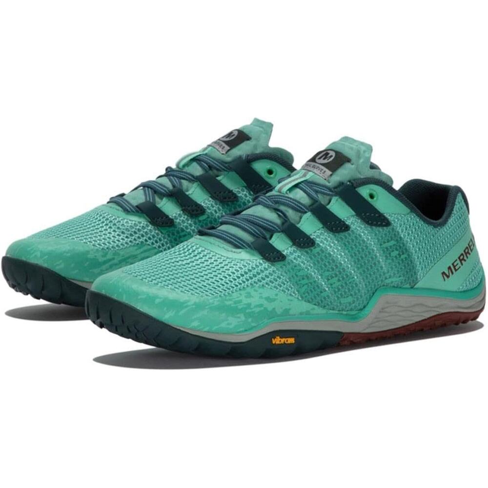 MERRELL TRAIL GLOVE Barefoot Minimalist Running Shoes Spearmint Womens 7.5